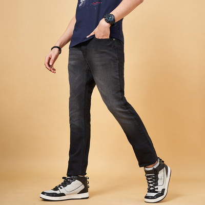 SF Jeans by Pantaloons Slim Men Dark Grey Jeans