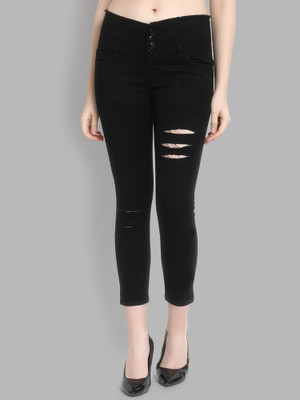 1DAYSTREET Skinny Women Black Jeans