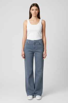 HMAGARMENT Straight Fit Women Grey Jeans