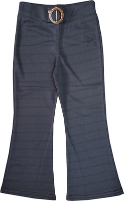adibaba Flared Girls Grey Jeans