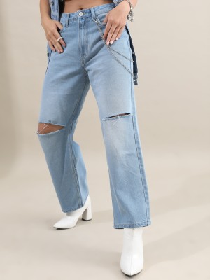 Tokyo Talkies Flared Women Light Blue Jeans