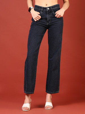 V-MART Straight Fit Women Dark Blue Jeans