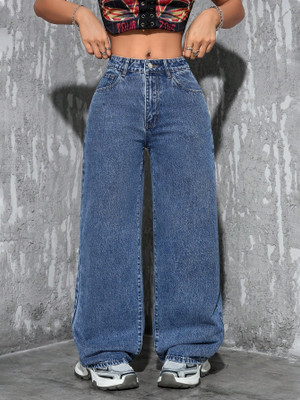 Herway Relaxed Fit Women Light Blue Jeans