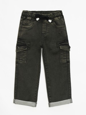 JFR Straight Fit Boys Dark Green Jeans