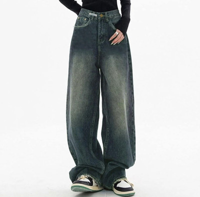 ristey Relaxed Fit Women Green Jeans