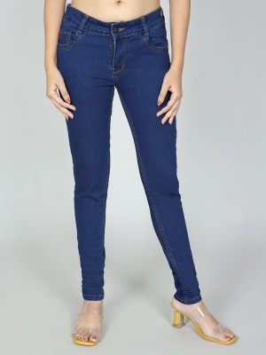 NOVIO Skinny Women Dark Blue Jeans