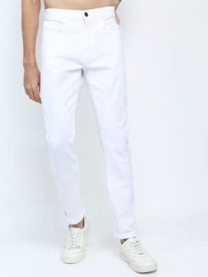 Jeancherry Slim Men White Jeans
