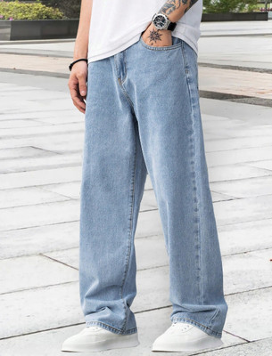 RusticBlooms Boot-Leg Men Light Blue Jeans