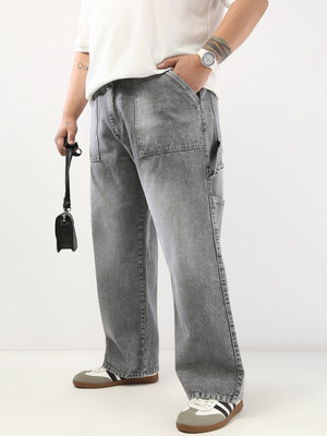 Urbano Plus Loose Fit Men Grey Jeans