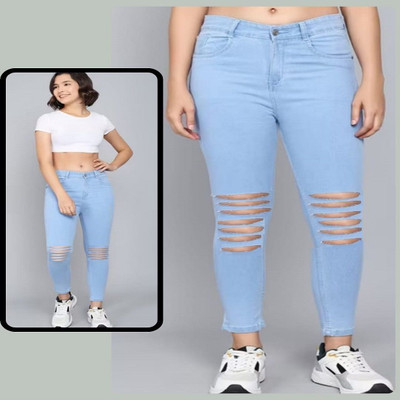 1DAYSTREET Skinny Women Blue Jeans