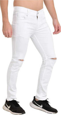 DJ STYLE Regular Men White Jeans