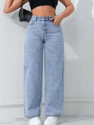SS Fashion Hub Straight Fit Women Light Blue Jeans