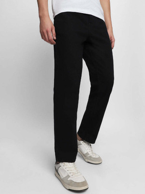 HEADSTER Straight Fit Men Black Jeans