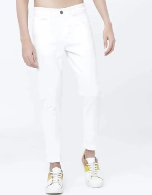 SE GENZ TRENDS Boyfriend Men White Jeans