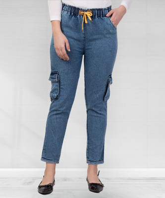 KONFY Boot-Leg Women Blue, Black Jeans