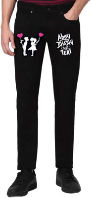 Deam Ledy Slim Men Black Jeans