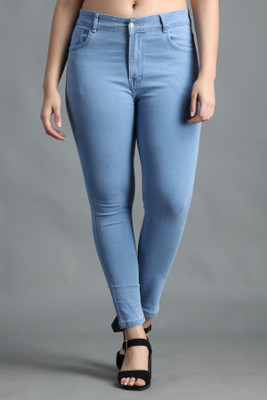EYESADAI FASHION Regular Women Light Blue Jeans