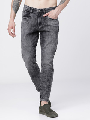HIGHLANDER Tapered Fit Men Dark Grey Jeans