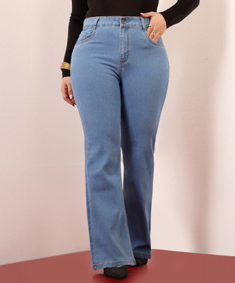Miss Chase Boot-Leg Women Blue Jeans
