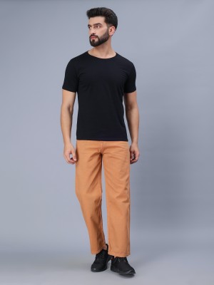 INDIGO TRIBES Relaxed Fit Men Beige Jeans