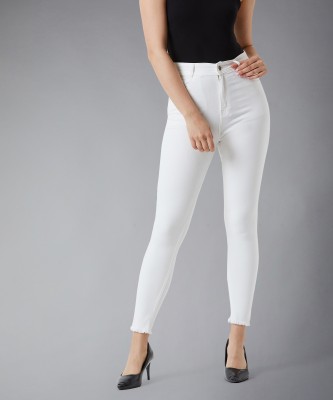 Miss Chase Skinny Women White Jeans