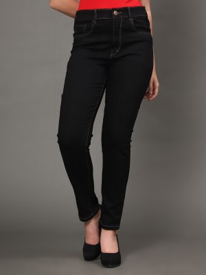 AngelFab Skinny Women Black Jeans