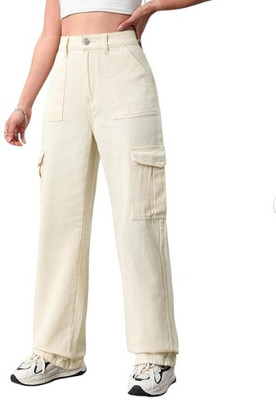 FMW Loose Fit Women Gold Jeans