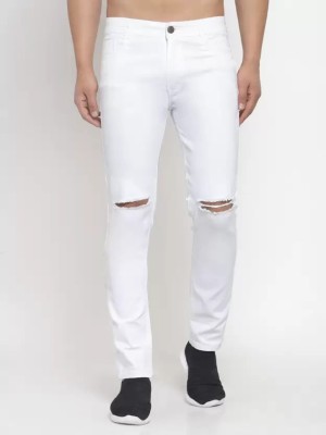 MM-21 Regular Men White Jeans