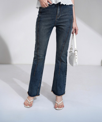 Tokyo Talkies Boot-Leg Women Blue Jeans