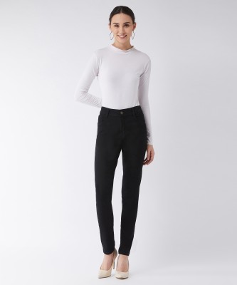 Miss Chase Slim Women Black Jeans