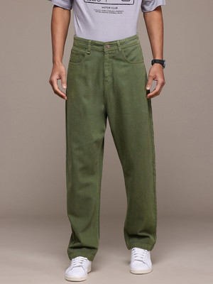 Roadster Straight Fit Men Green Jeans