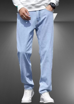 Playfeel Loose Fit Men Light Blue Jeans