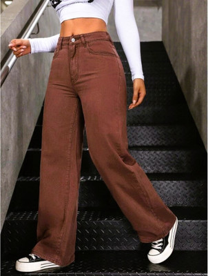 silver threads Straight Fit Women Brown Jeans