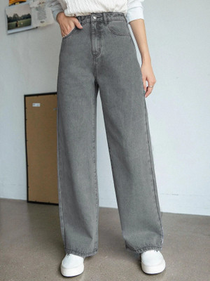 Leriya Fashion Regular Women Grey Jeans