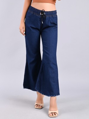 Oiskal Flared Women Dark Blue Jeans