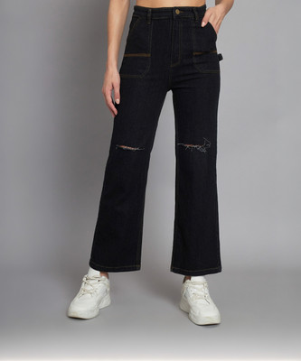 GUTI Flared Women Black Jeans