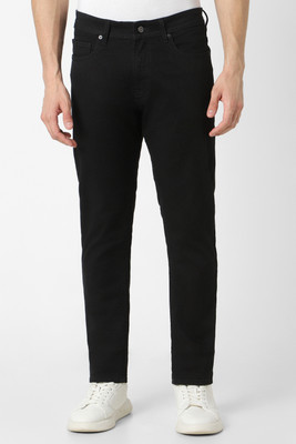 PETER ENGLAND Tapered Fit Men Black Jeans