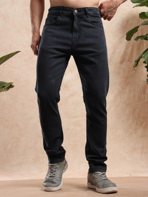FARYRA Slim Men Black Jeans