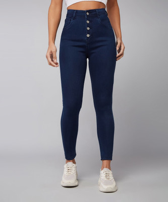 DOLCE CRUDO Slim Women Dark Blue Jeans