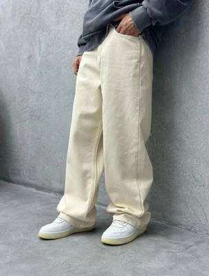 Zaba Denim Relaxed Fit Men Beige Jeans