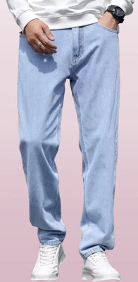 DAIME Loose Fit Men Light Blue Jeans