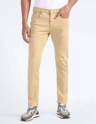 FLYING MACHINE Tapered Fit Men Brown Jeans