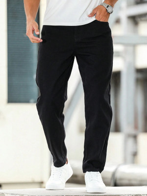 dolsia Relaxed Fit Men Black Jeans