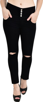 HouseOfCommon Slim Women Black Jeans