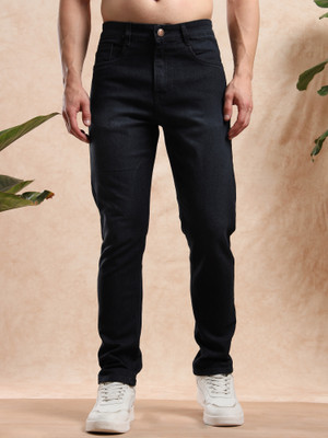 FARYRA Slim Men Black Jeans