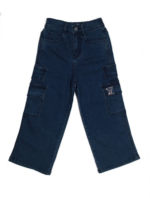 Ywee Straight Fit Girls Dark Blue Jeans