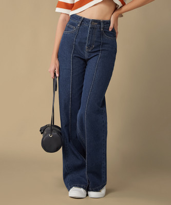 DOLCE CRUDO Flared Women Blue Jeans