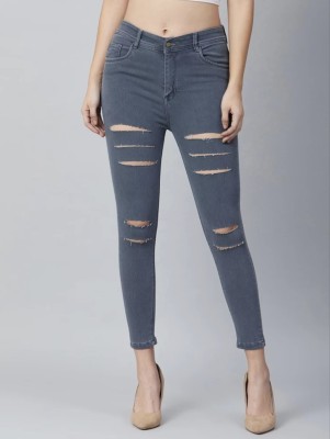 C2FH Skinny Women Grey Jeans