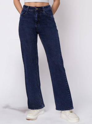 VK Fashion Straight Fit Women Dark Blue Jeans
