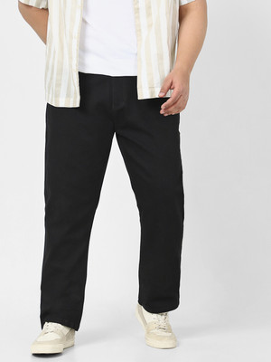 Urbano Plus Straight Fit Men Black Jeans